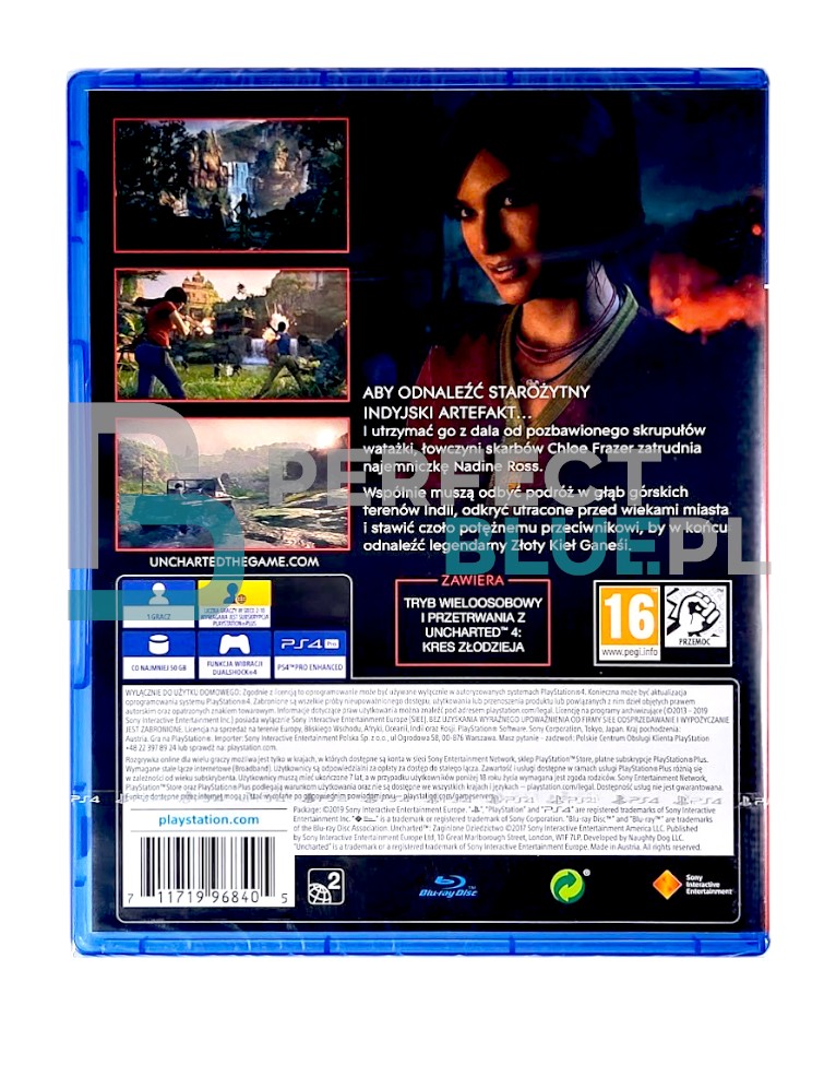 gra ps4 / ps5 / uncharted zaginione dziedzictwo / lost legacy