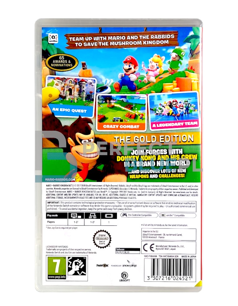 gra nintendo switch mario + rabbids kingdom battle gold edition