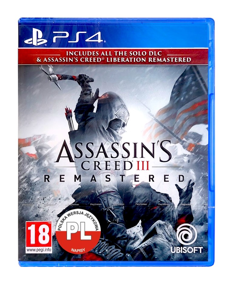 gra ps4 / ps5 / assassins creed iii remastered + assassins creed liberation remastered