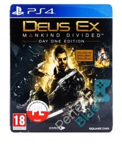 Gra PS4 Deus Ex Mankind Divided Day One Edition PL + Steelbook
