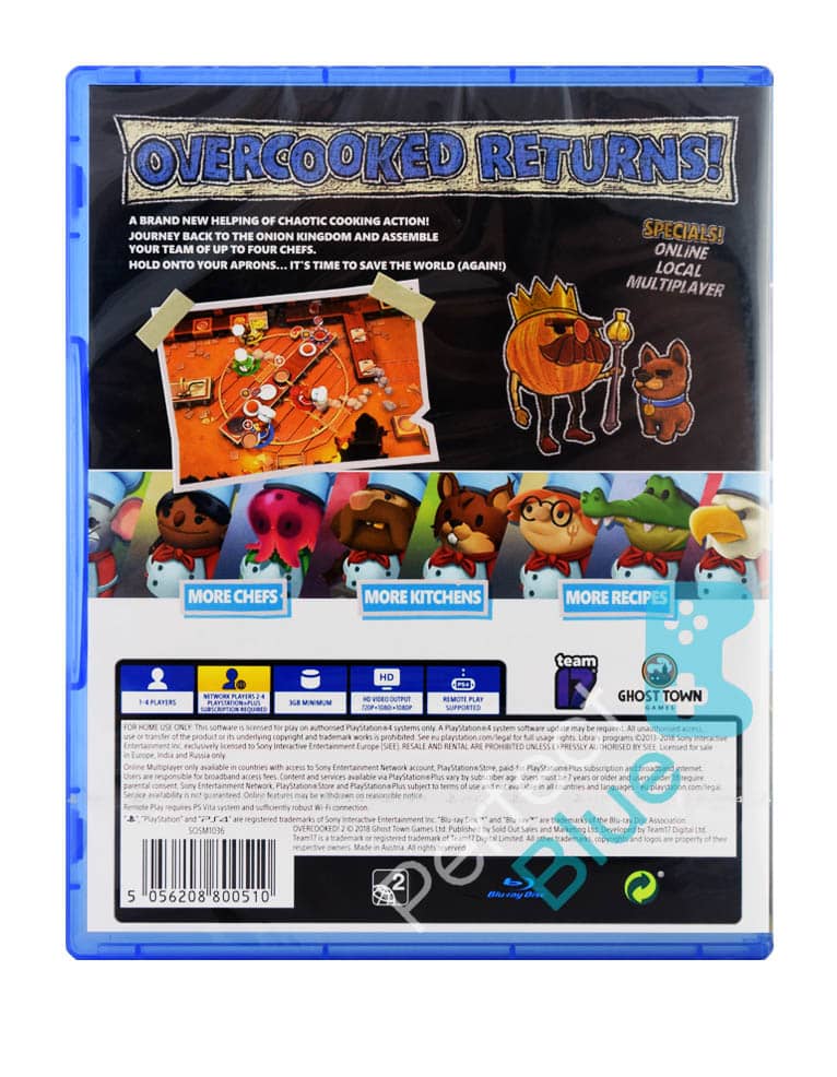 Gra PS4 Overcooked 2!