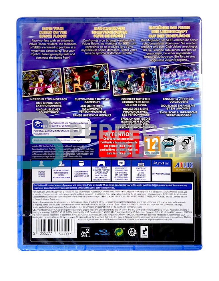 gra ps4 vr persona 3: dancing in moonlight