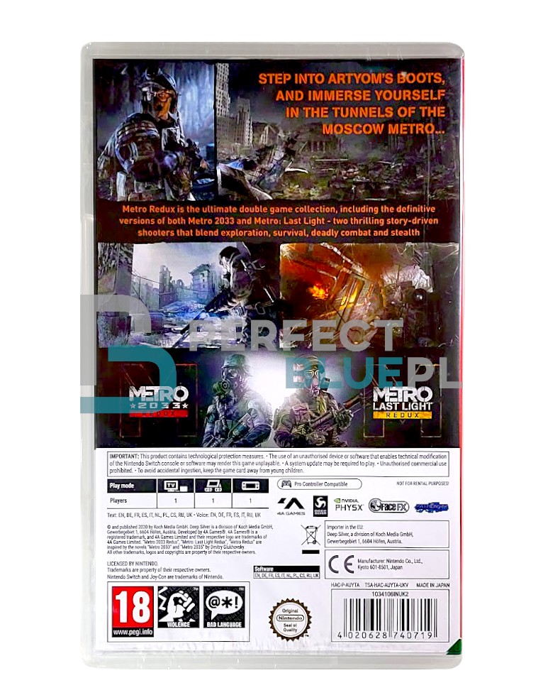 gra nintendo switch metro redux