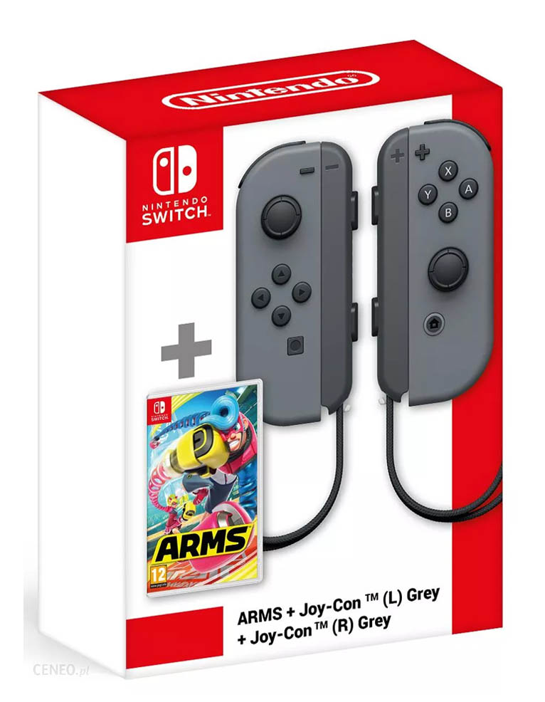 Gra Nintendo Switch Arms + Kontrolery Joy-Con Szare