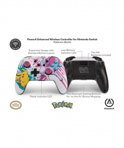 PowerA / Pad Kontroler Pokemon Battle / 2 dodatkowe guziki! / Switch