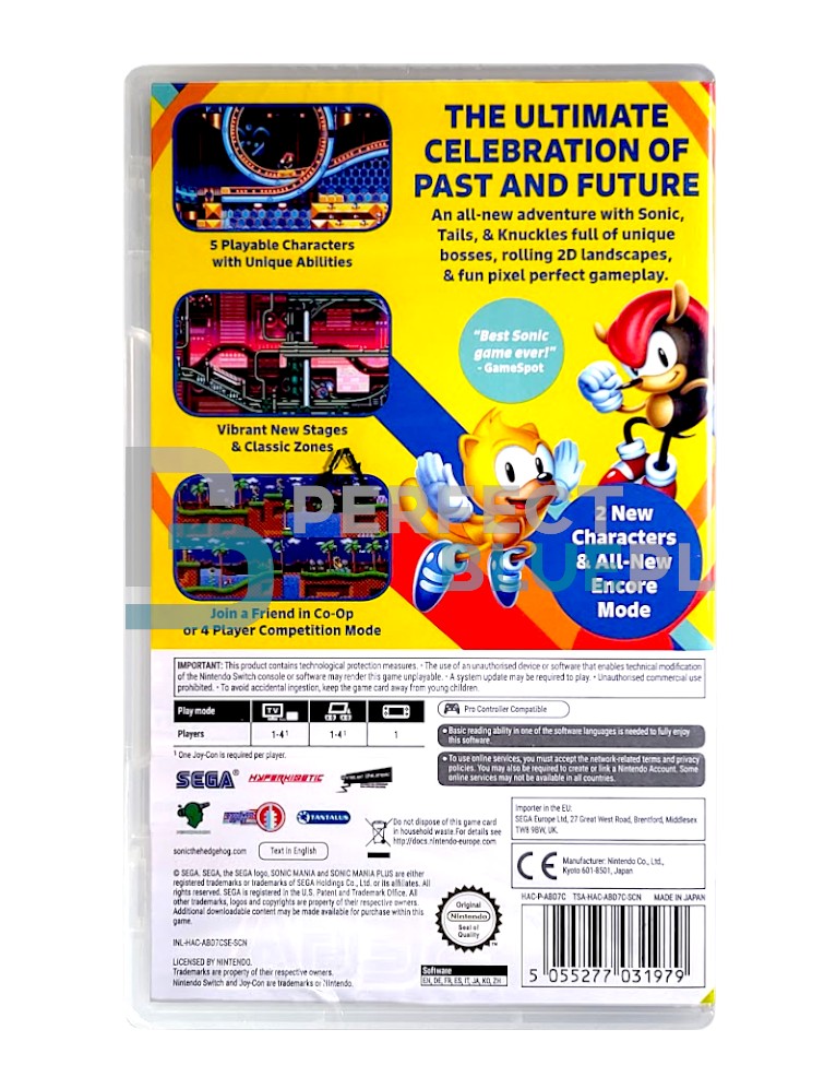 gra nintendo switch sonic mania plus + artbook + podwójna okładka