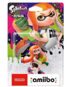 figurka amiibo splatoon inkling girl (pomarańczowa)