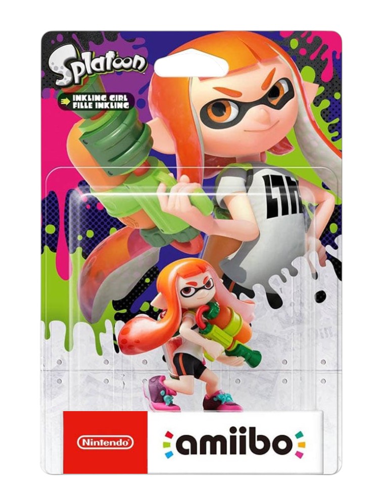 figurka amiibo splatoon inkling girl (pomarańczowa)