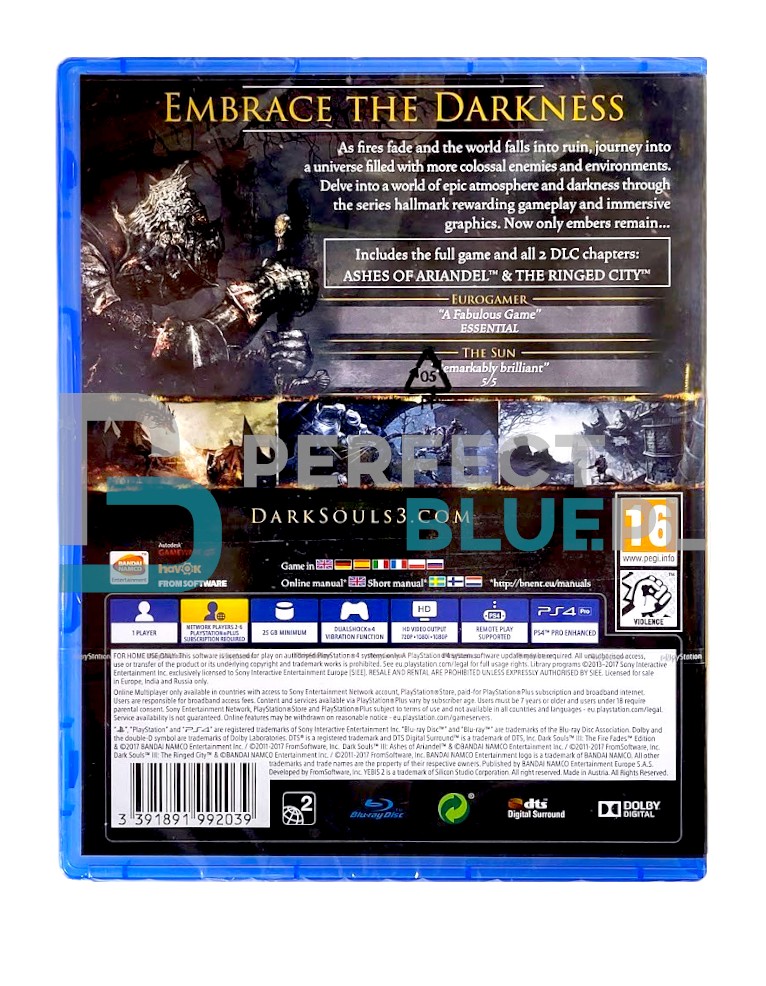 gra ps4 / ps5 / dark souls iii the fire fades edition / goty