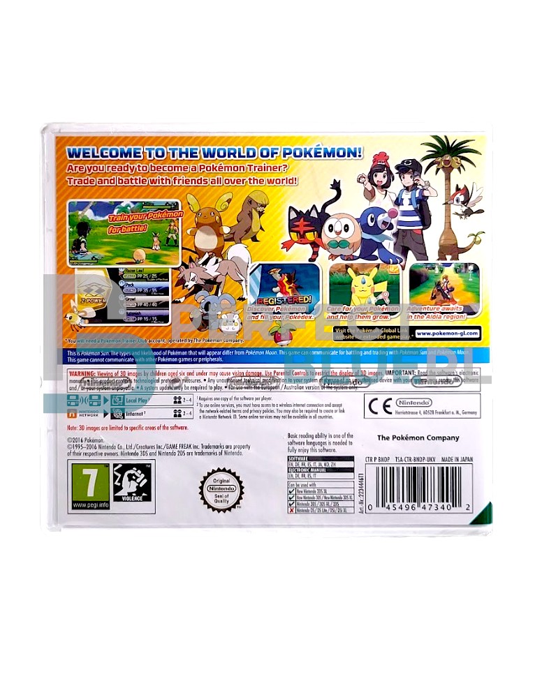 gra nintendo 3ds / 2ds pokemon sun
