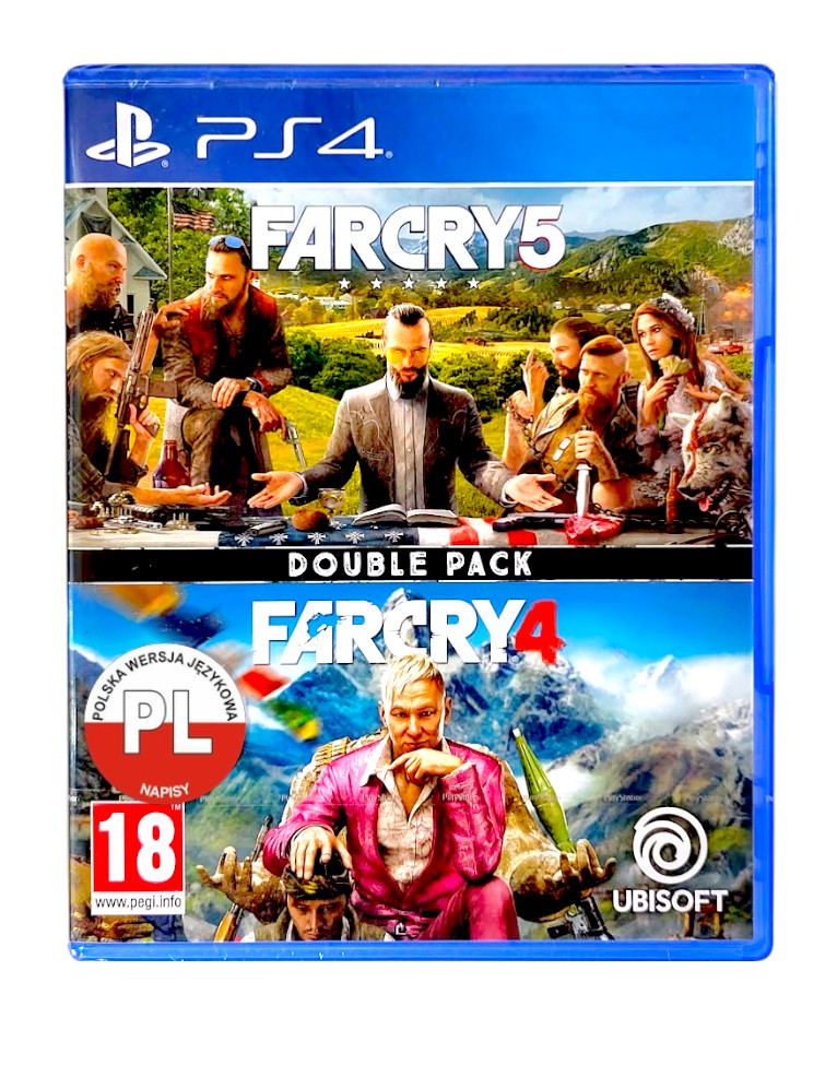 gra ps4 / ps5 / far cry 5 + gra far cry 4 double pack