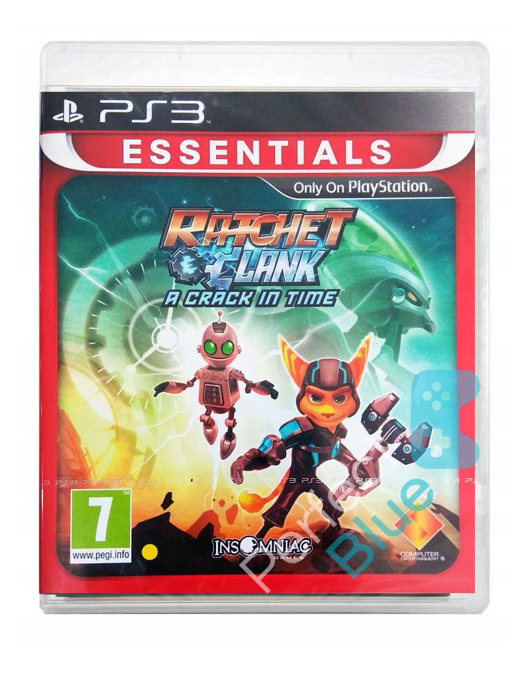 ratchet and clank a crack in time gra ps3 przod logo