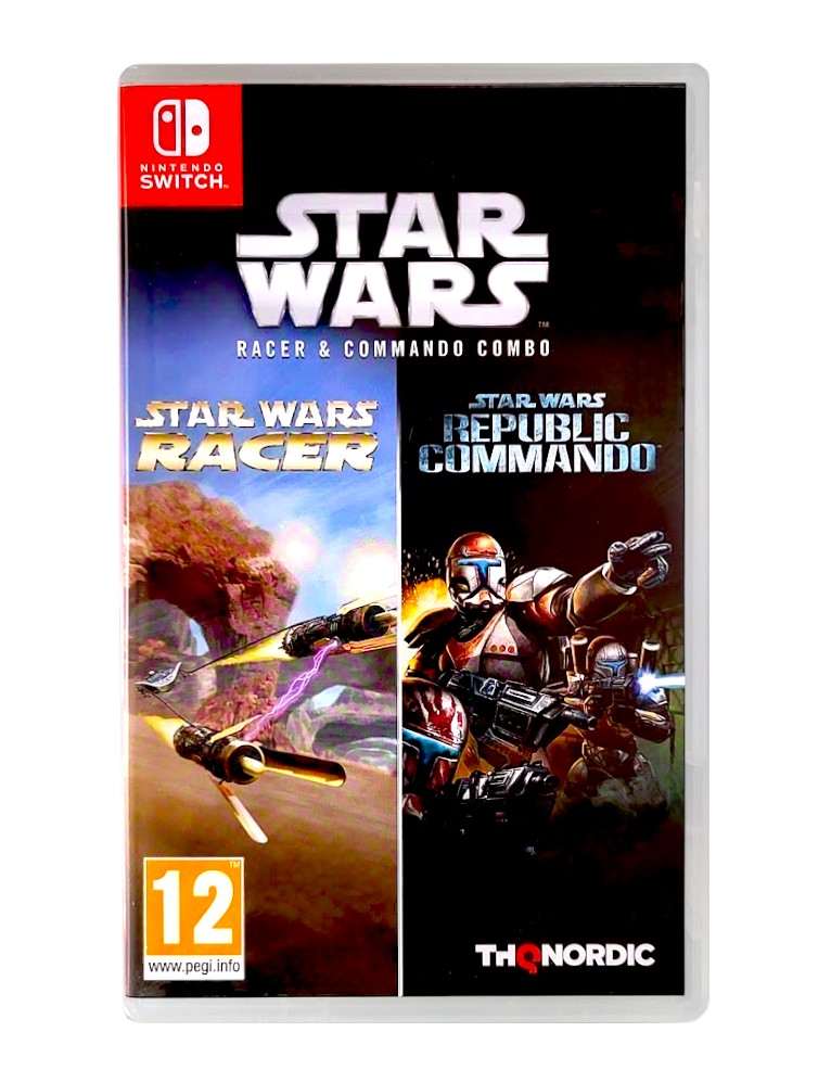 dwie gry nintendo switch star wars: episode i racer / star wars republic commando