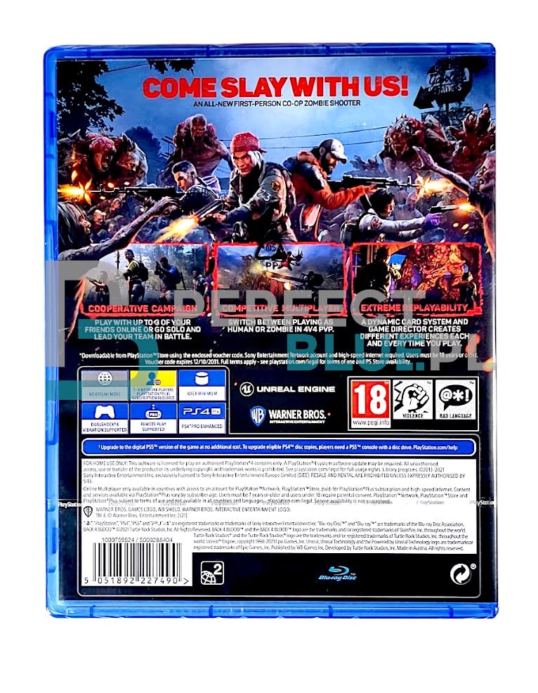 gra ps4 / ps5 / back 4 blood
