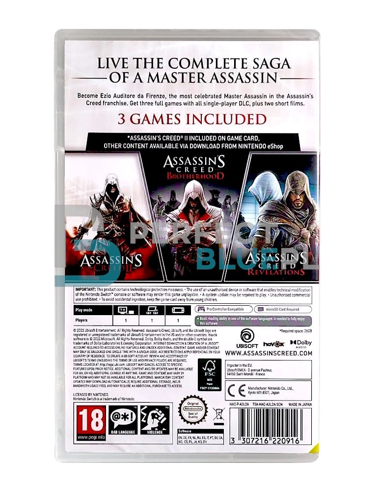 gra nintendo switch assassin's creed the ezio collection pl