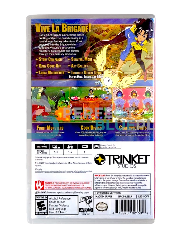 gra nintendo switch battle chef brigade deluxe / limited run / import usa