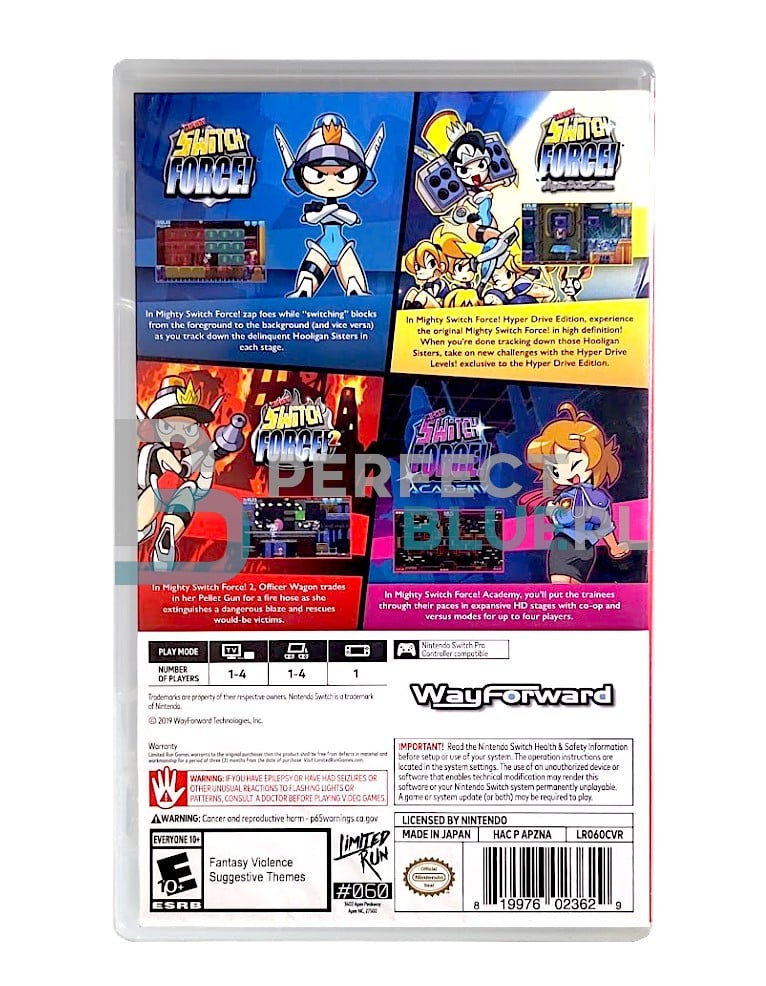 gra nintendo switch mighty switch force! collection / limited run / import usa