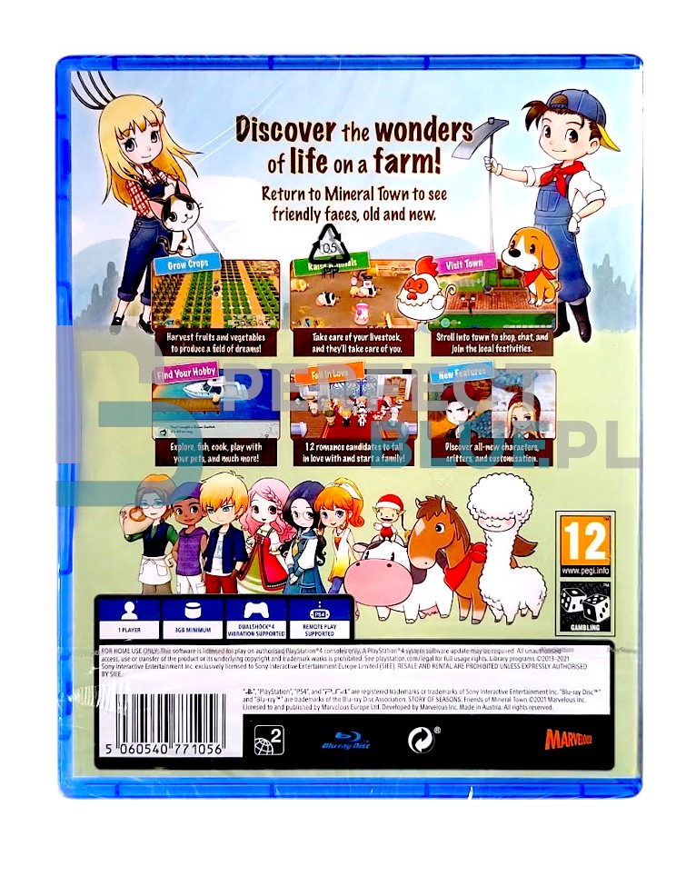 gra ps4 / ps5 / story of seasons: friends of mineral town