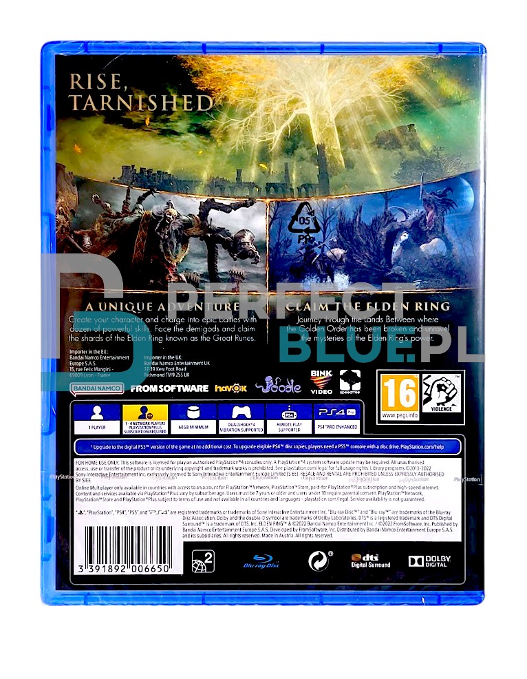 gra ps4 / + ps5 upgrade / elden ring pl