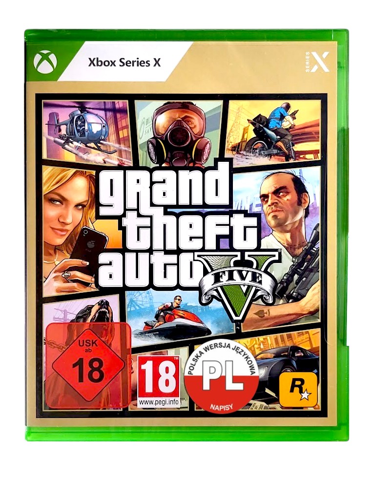 gra xbox series x / grand theft auto v / gta 5 / pl