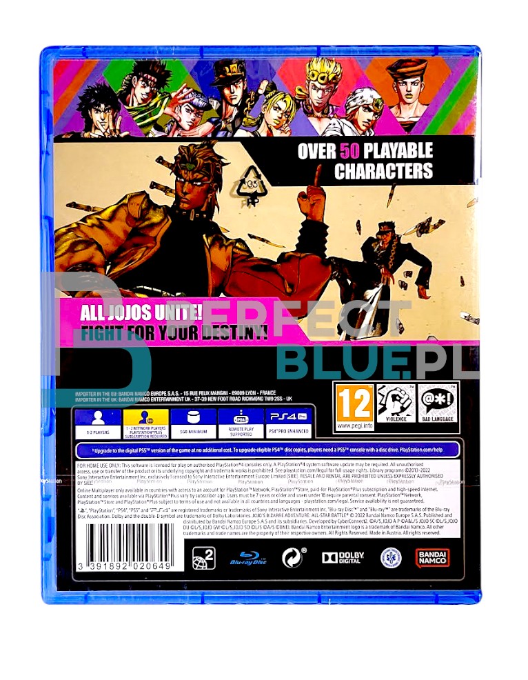 gra ps4 / + ps5 upgrade / jojo's bizarre adventure: all star battle r / en