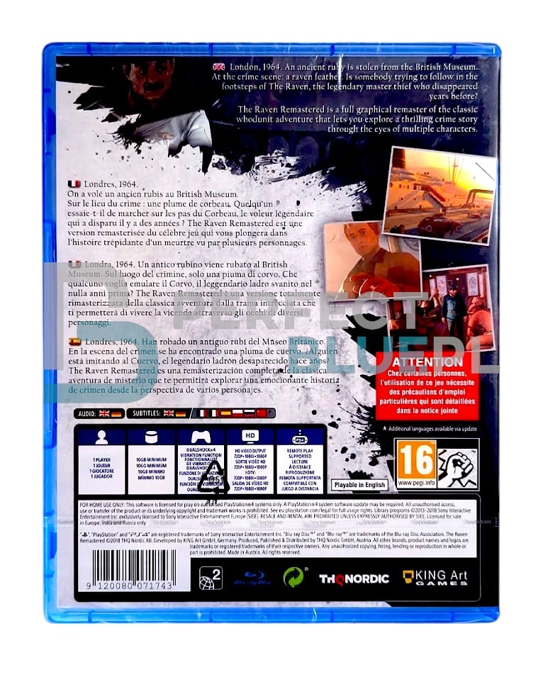 gra ps4 / ps5 / the raven remastered