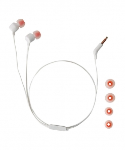 słuchawki przewodowe dokanałowe / jbl tune 110 / białe