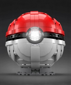 gadżet klocki pokemon / podświetlany pokeball