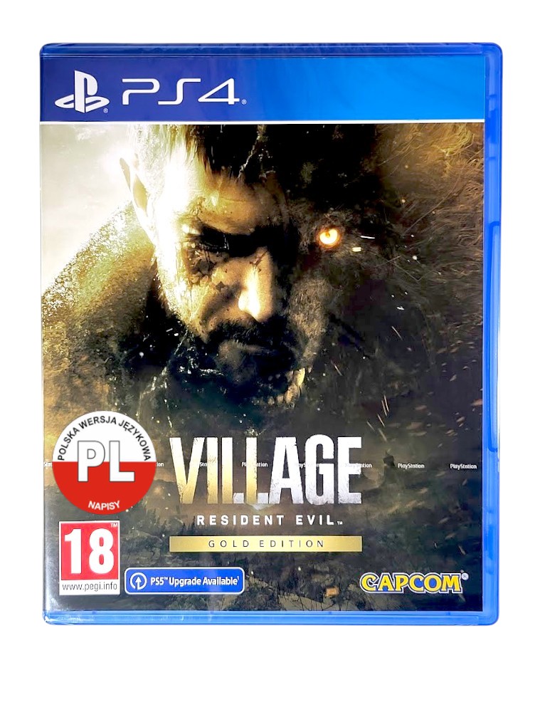 gra ps4 / + ps5 upgrade / resident evil village gold edition