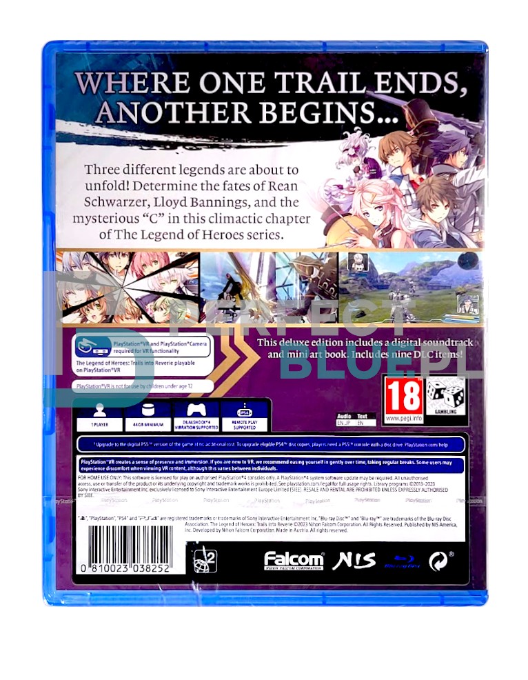 gra ps4 / ps4 vr / the legend of heroes: trails into reverie deluxe edition