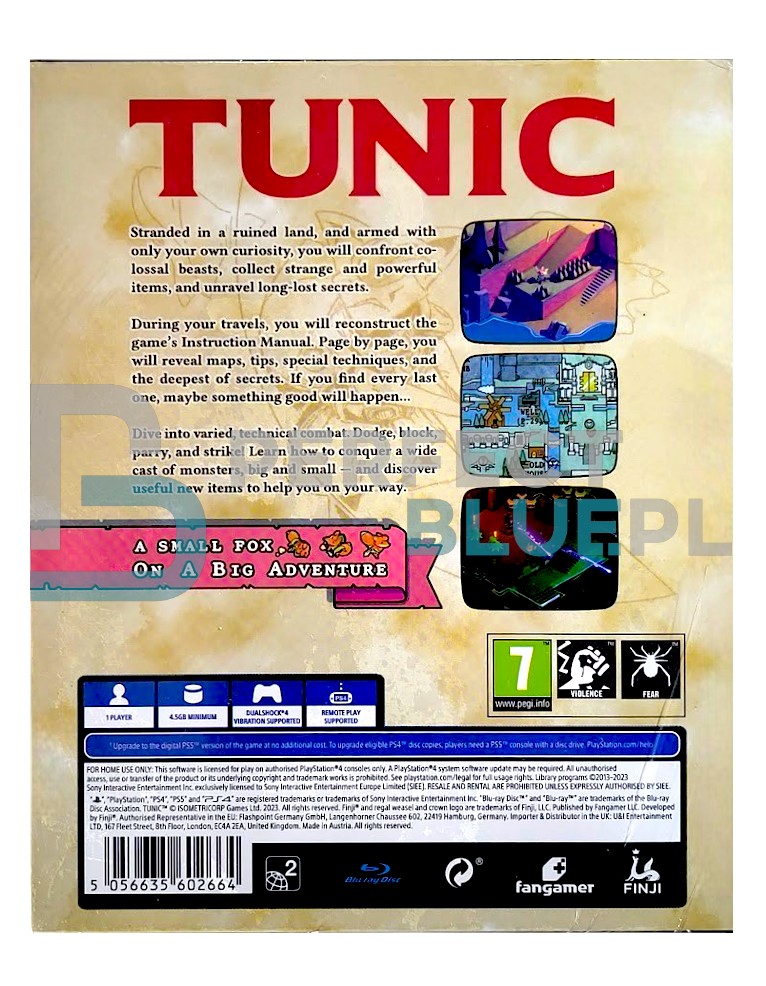 gra ps4 / + ps5 upgrade / tunic