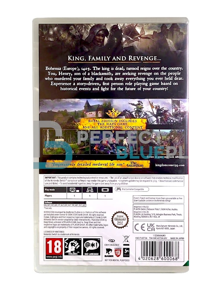 gra nintendo switch kingdom come deliverance royal edition / edycja royal