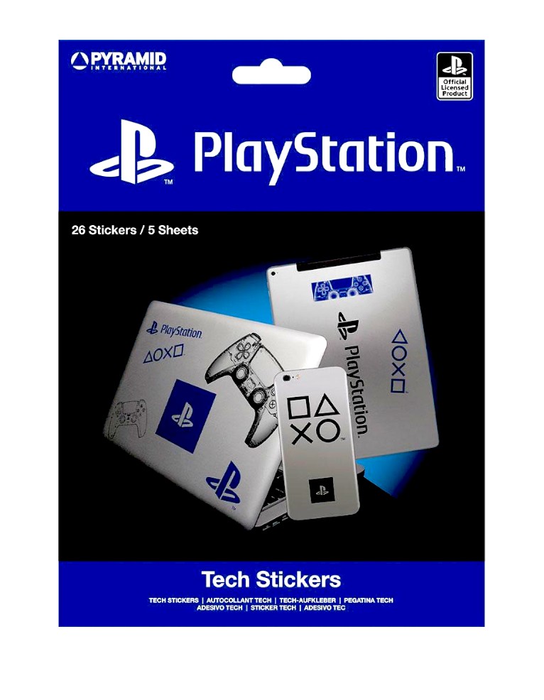 naklejki dekoracyjne playstation tech / 26 szt.