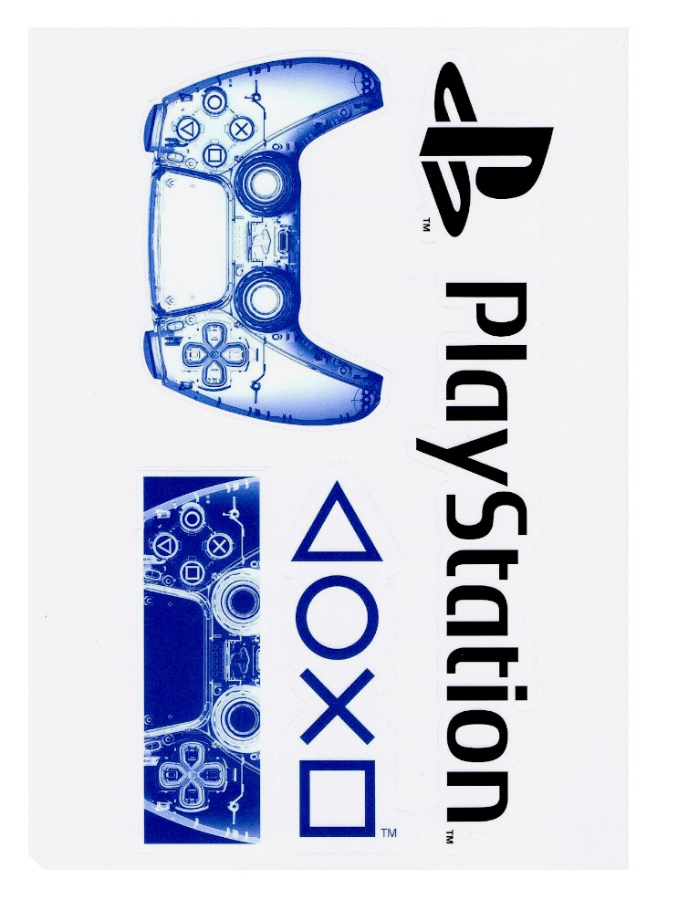 naklejki dekoracyjne playstation tech / 26 szt.
