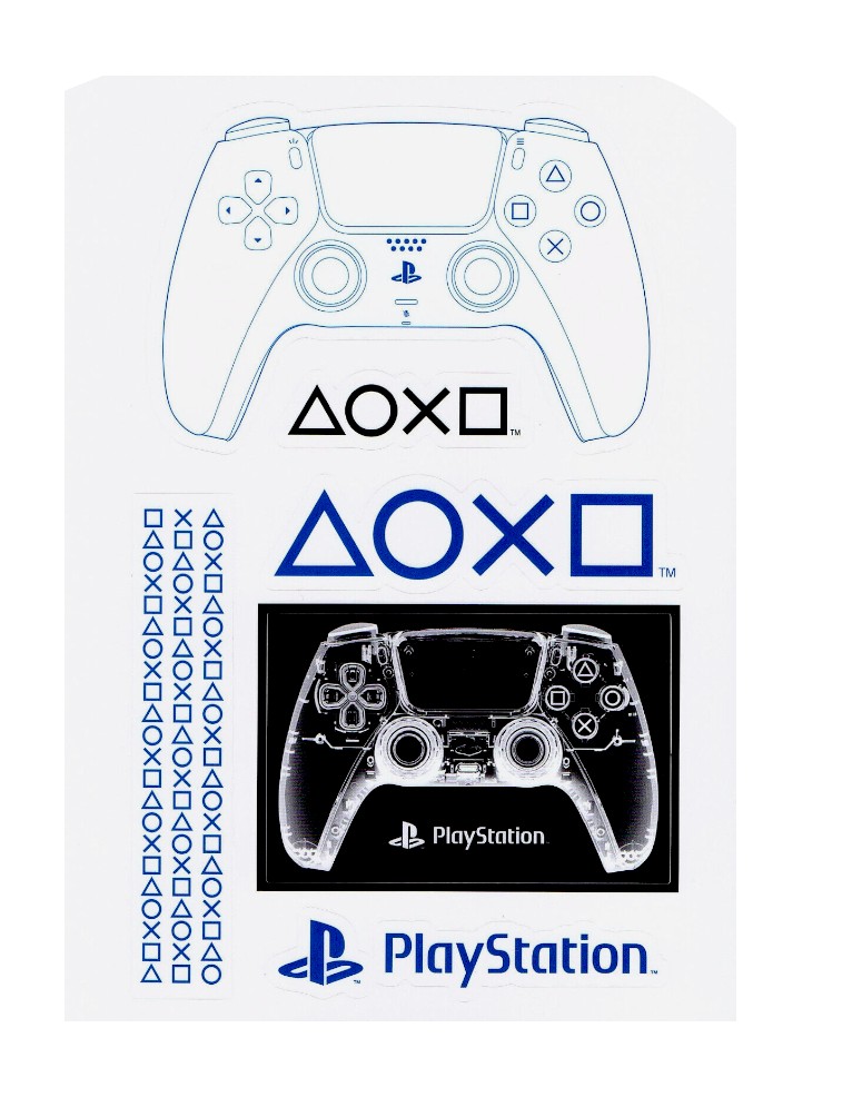 naklejki dekoracyjne playstation tech / 26 szt.