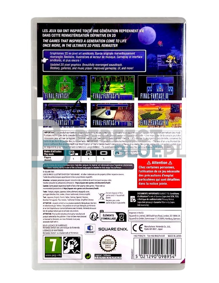 Kup Final Fantasy I-VI Collection Anniversary Edition na Nintendo