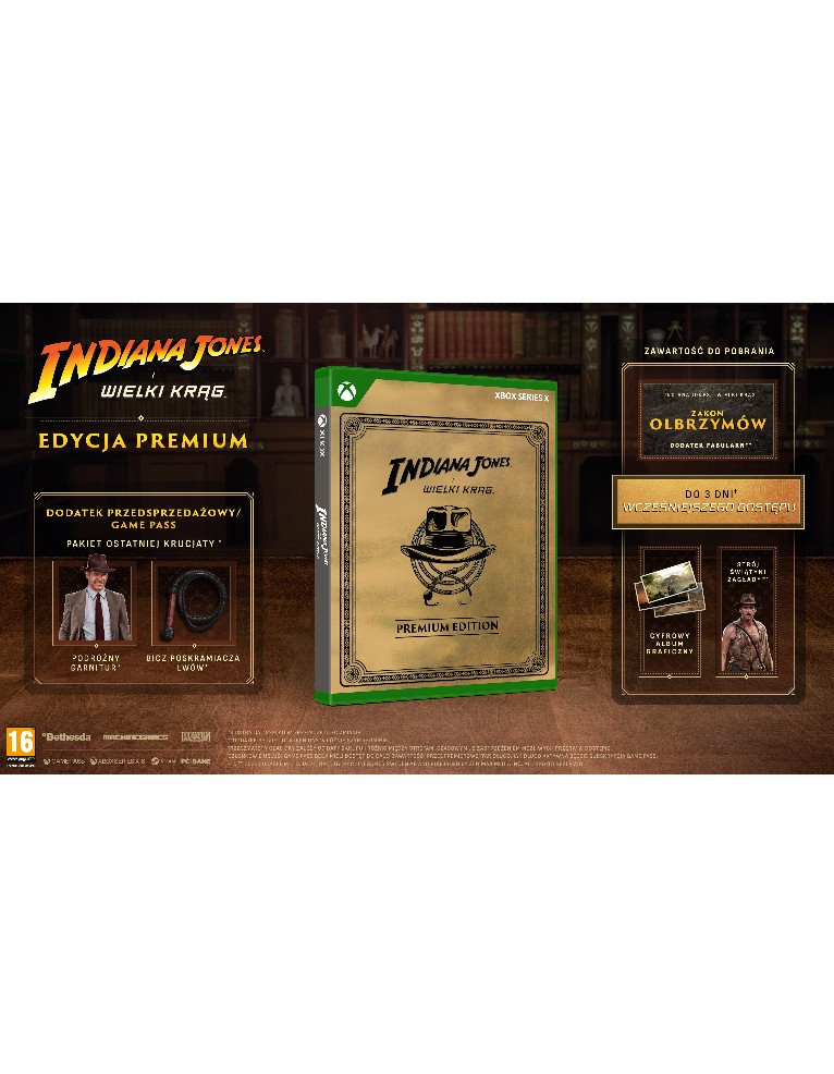 gra xbox series x indiana jones i wielki krąg edycja premium