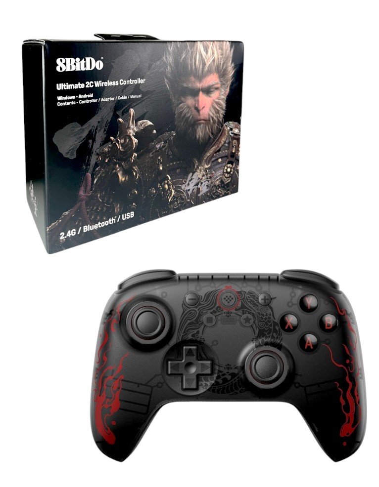 8bitdo pad / ultimate 2c / 2.4g wireless controller / bezprzewodowy / pc / black myth wukong