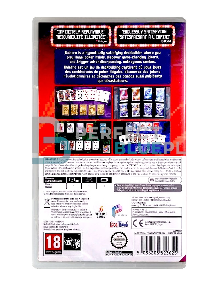 gra nintendo switch balatro special edition / eng