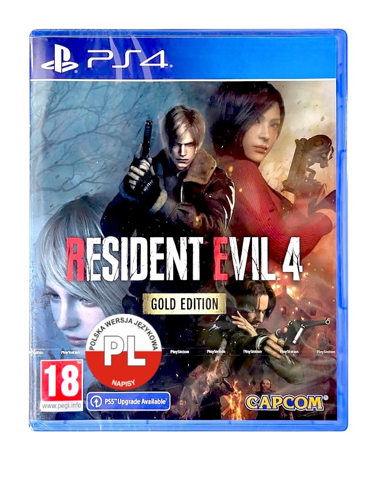 gra ps4 / + ps5 upgrade / resident evil 4 gold edition / en