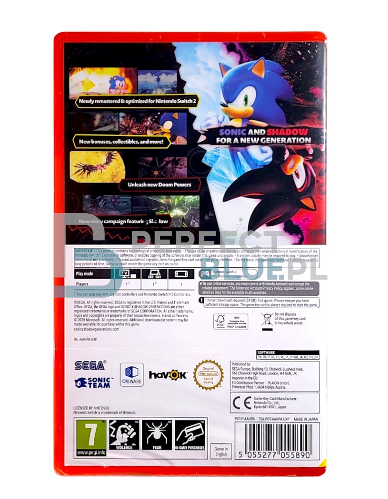gra nintendo switch 2 sonic x shadow generations