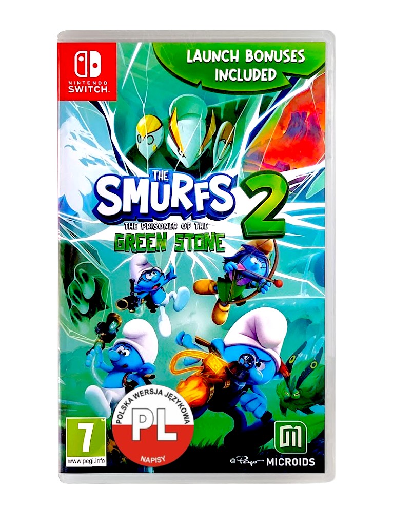 gra nintendo switch smerfy 2: więzień zielonego kamienia