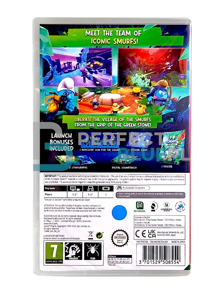 gra nintendo switch smerfy 2: więzień zielonego kamienia