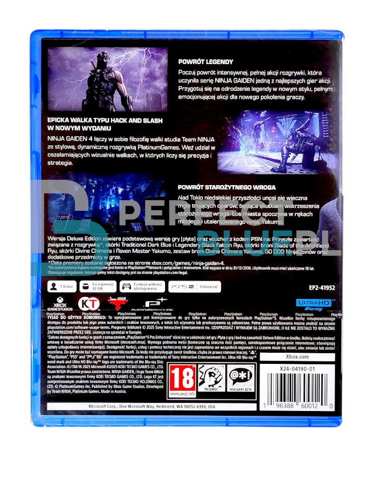 gra ps5 ninja gaiden 4 edycja deluxe