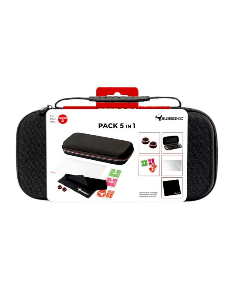 subsonic / pokrowiec / pack 5 in 1 / czarny / nintendo switch 2