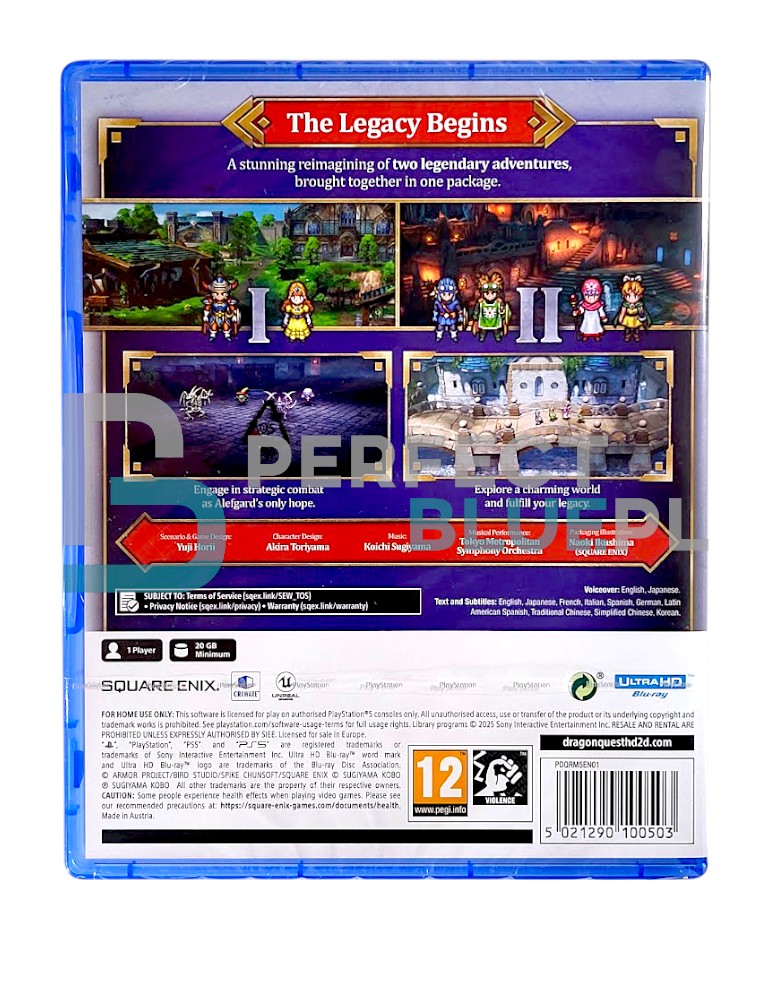 gra ps5 dragon quest i & ii hd 2d remake / edycja standardowa