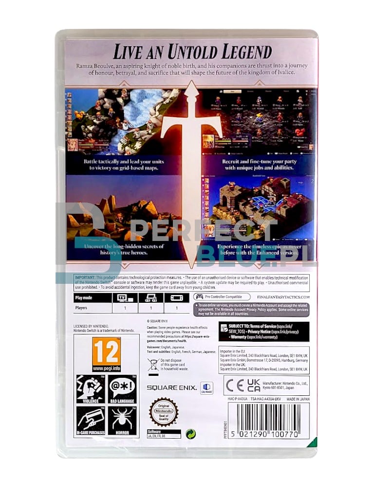 gra nintendo switch final fantasy tactics: ivalice chronicles