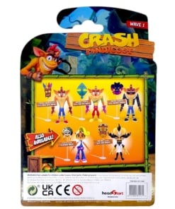 figurka crash bandicoot retro crash + maska ika ika / wave 1