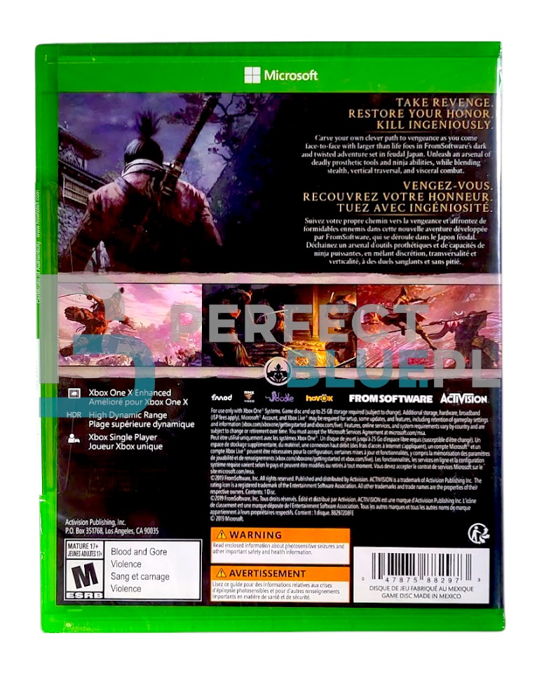 gra xbox one sekiro shadows die twice goty / napisy pl (kopia)