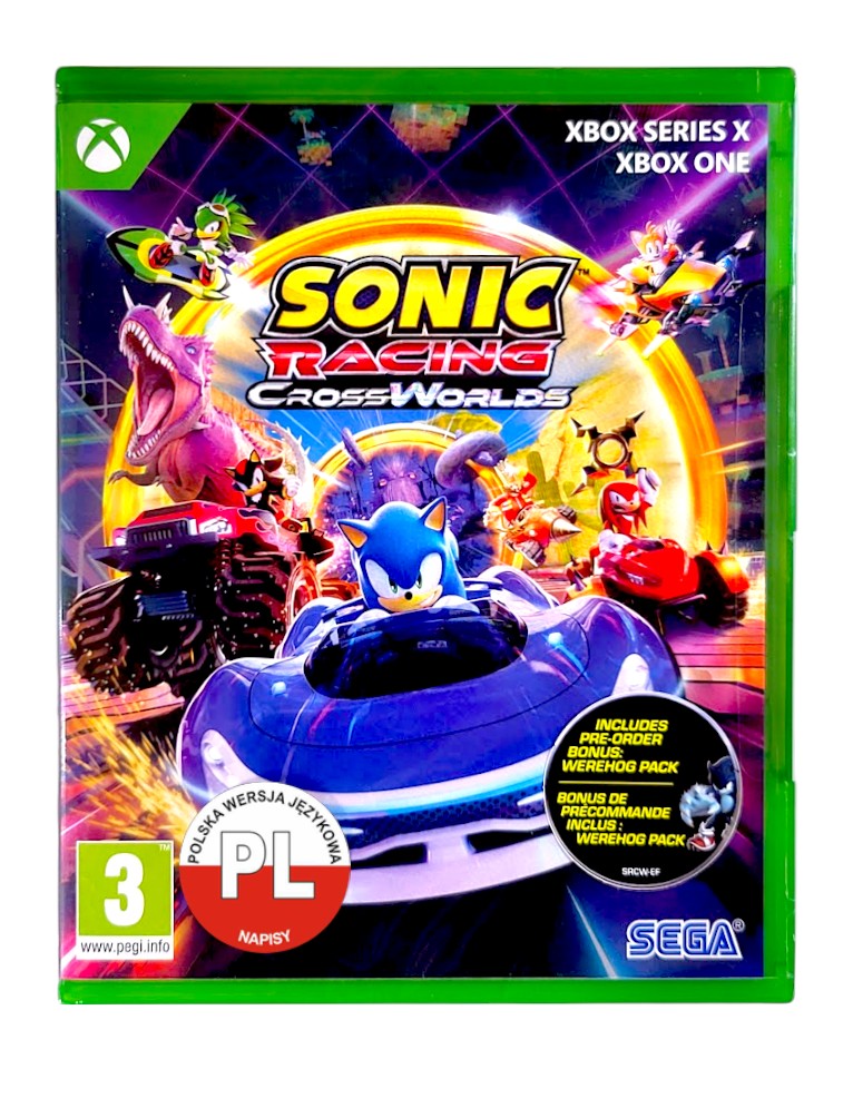 gra xbox one / xbox series x / sonic racing: crossworlds + dlc